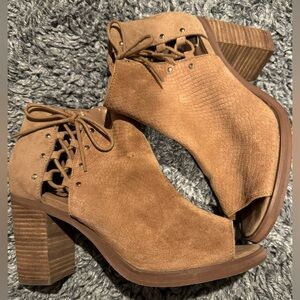 Nine West Peep Toe Block Heel